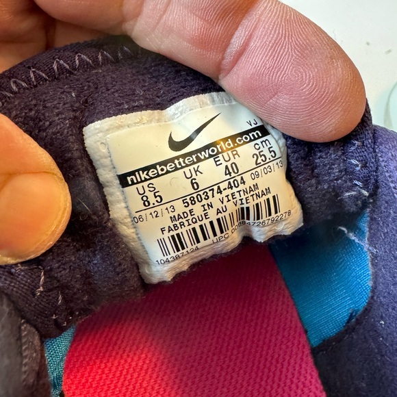 Retro Blue & Pink Nike Training Running Shoes Women’s 8.5 - Picture 11 of 11